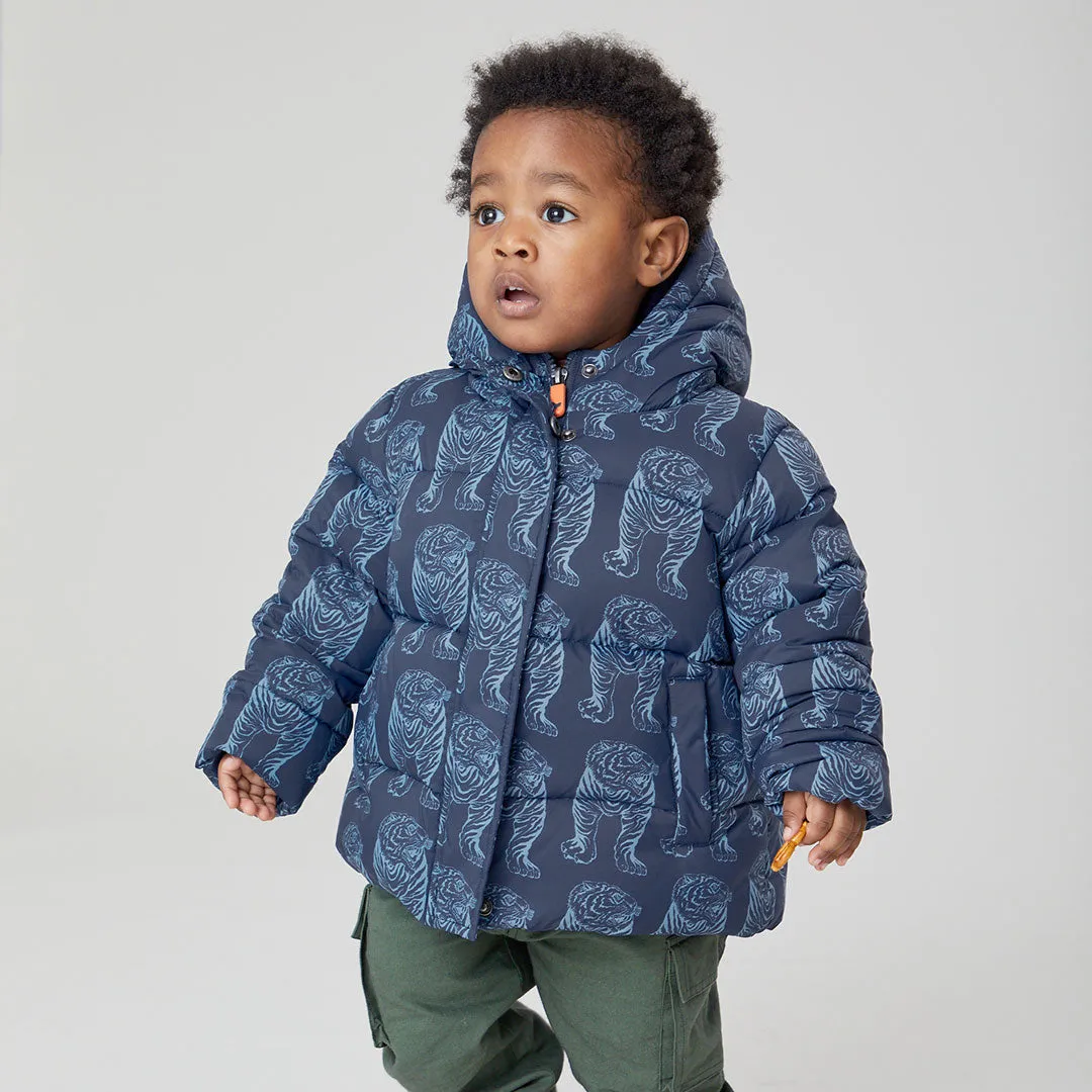Kids Pete Puffer - Blue Tiger