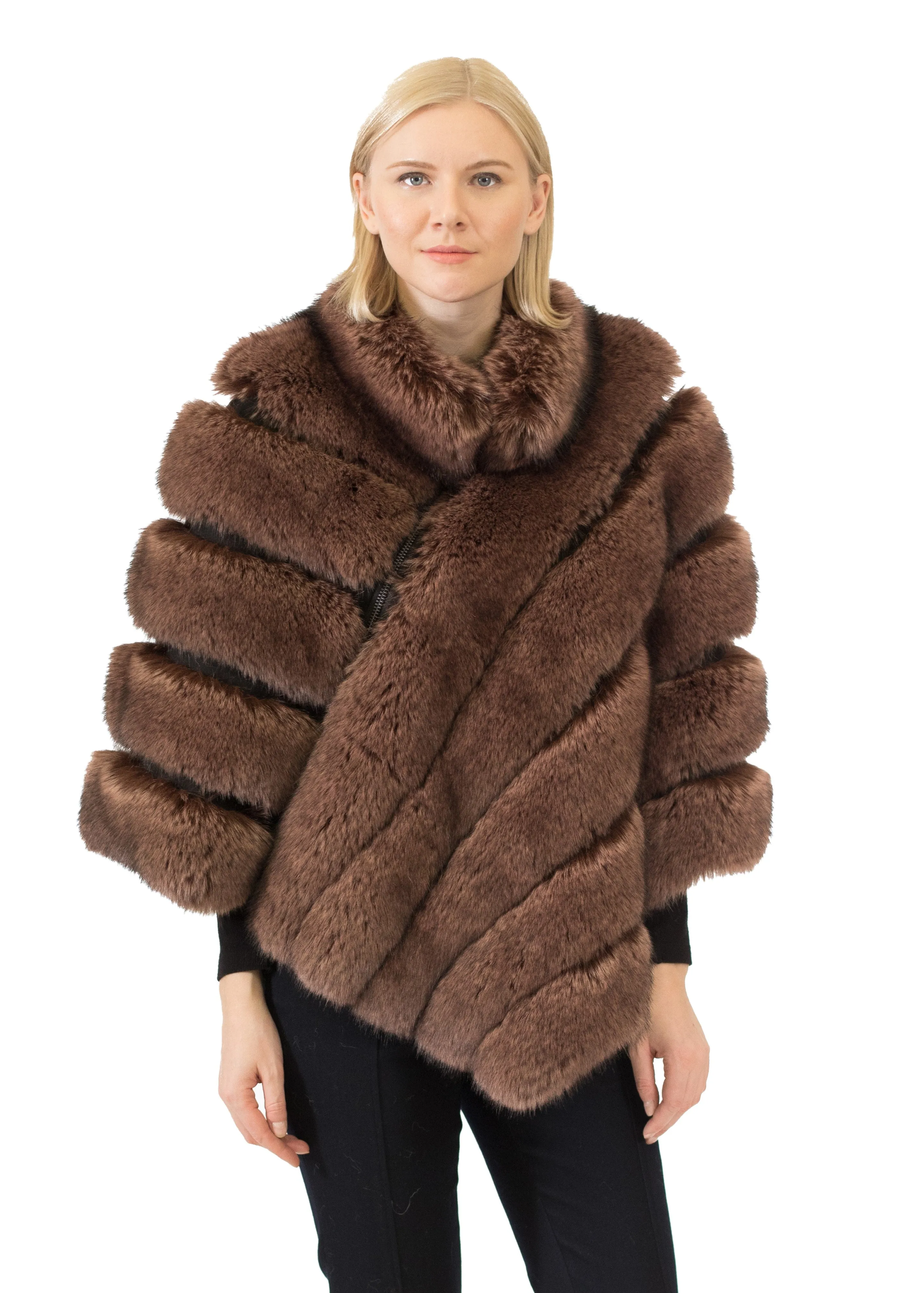 MAUI - Poncho with Diagonal Zipper