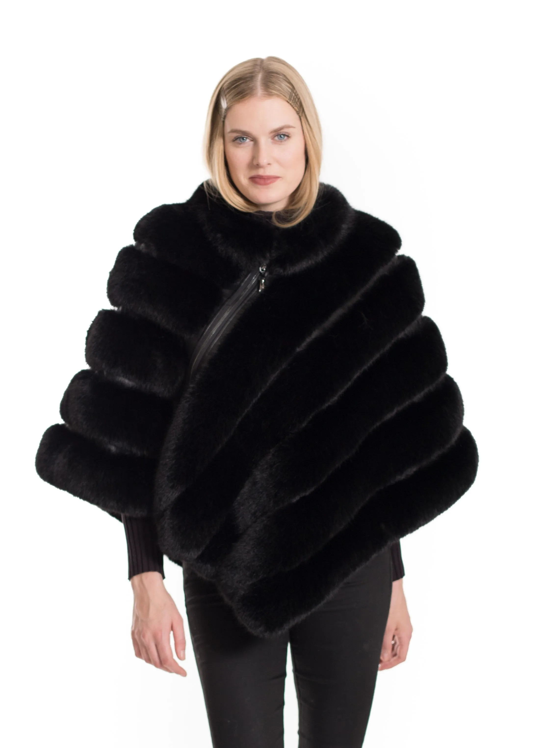 MAUI - Poncho with Diagonal Zipper