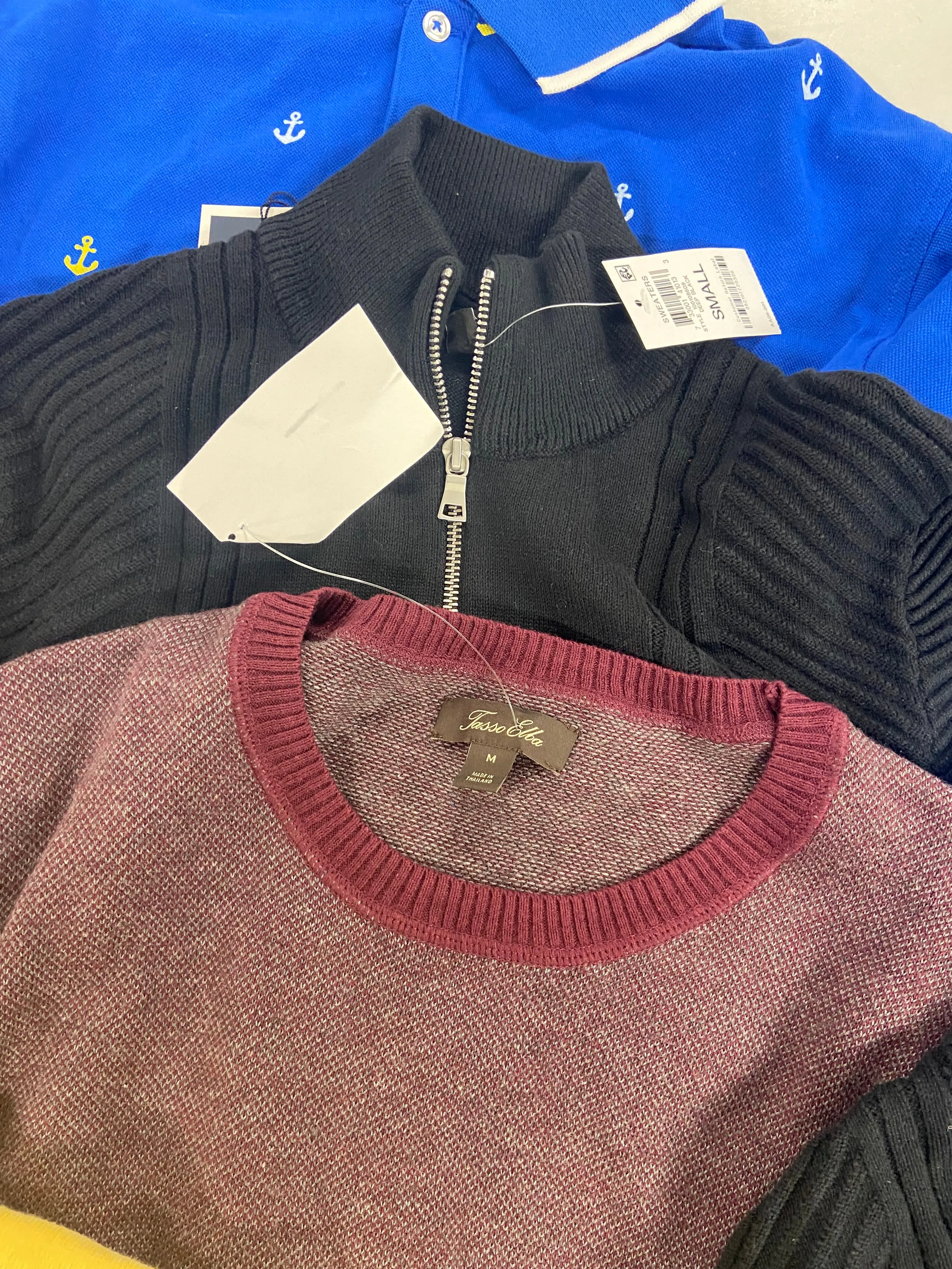 Men's Clothing ADIDAS, POLO RALPH LAUREN, TASSO ELBA, CHAMPION and more, Wholesale Lot, 10 items, Shelf Pulls, MSRP $604
