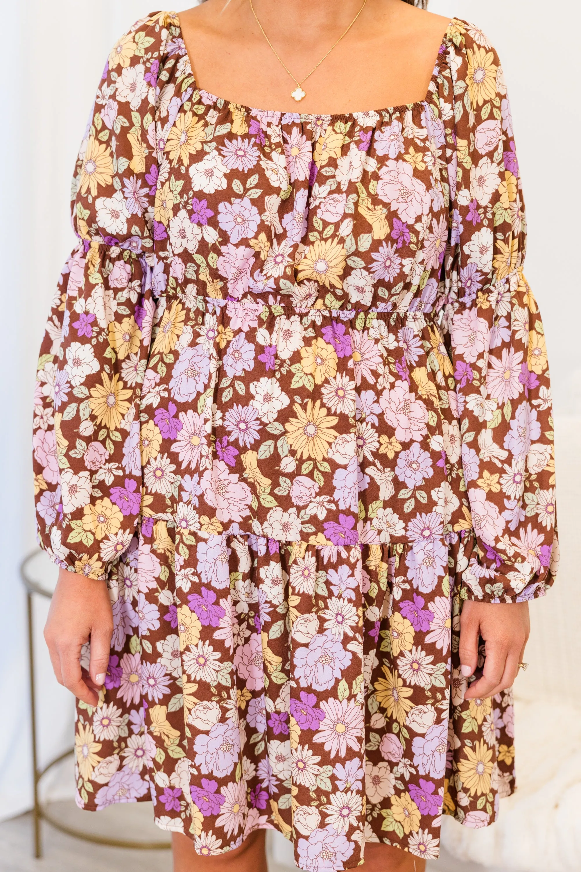 Need You Back Dress, Brown