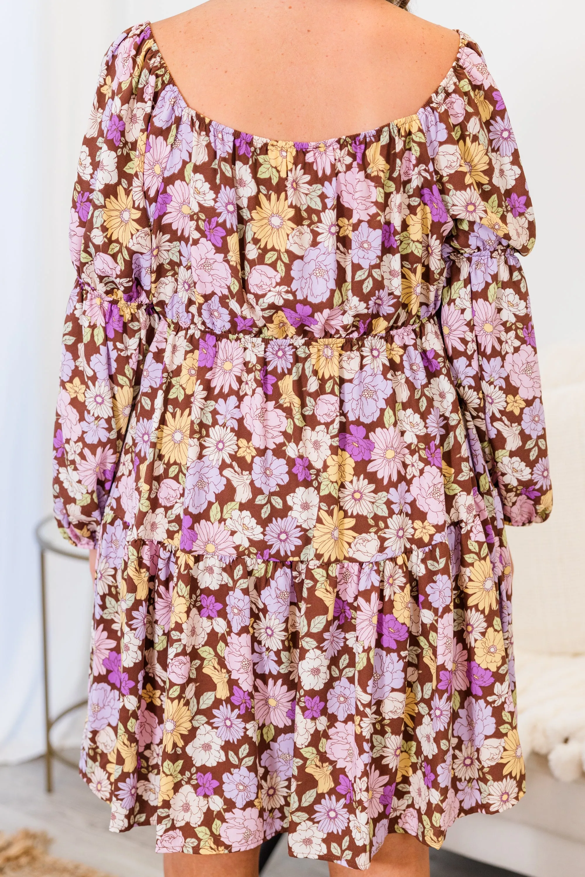Need You Back Dress, Brown