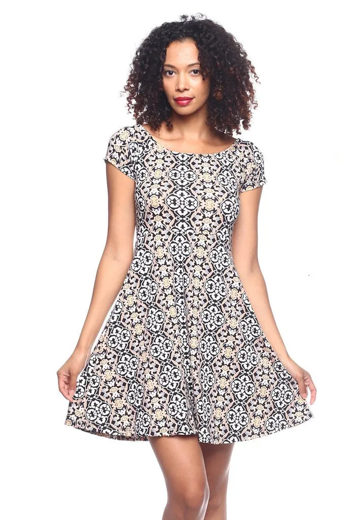 Printed Babydoll Dress