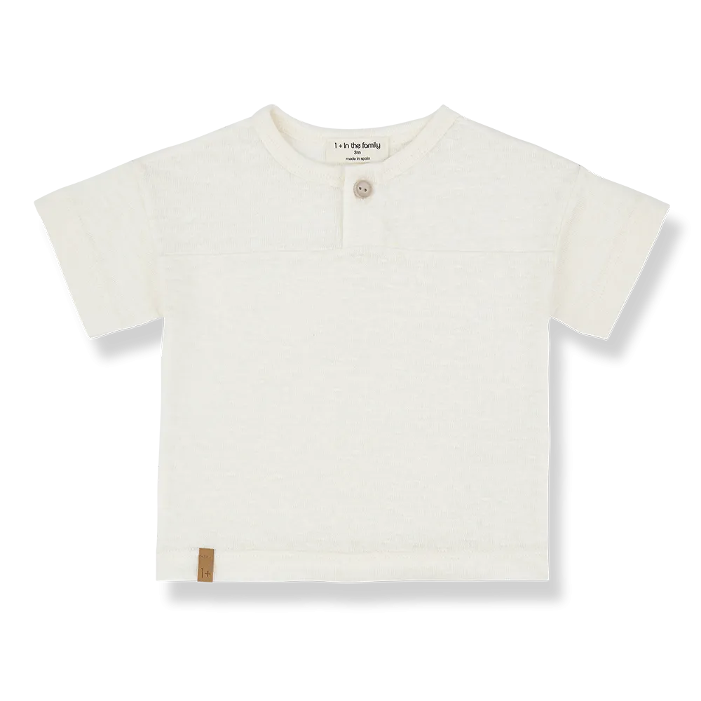 Rafa Henley Shirt in Off White