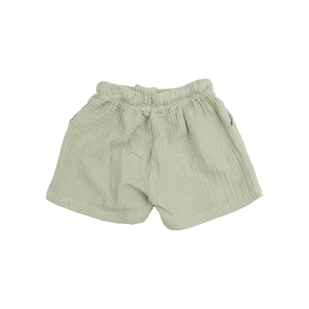 Sea Turtles Polo Shirt & Muslin Short Set